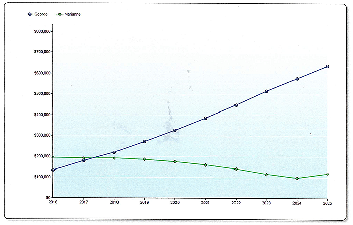 Sample Networth Graph